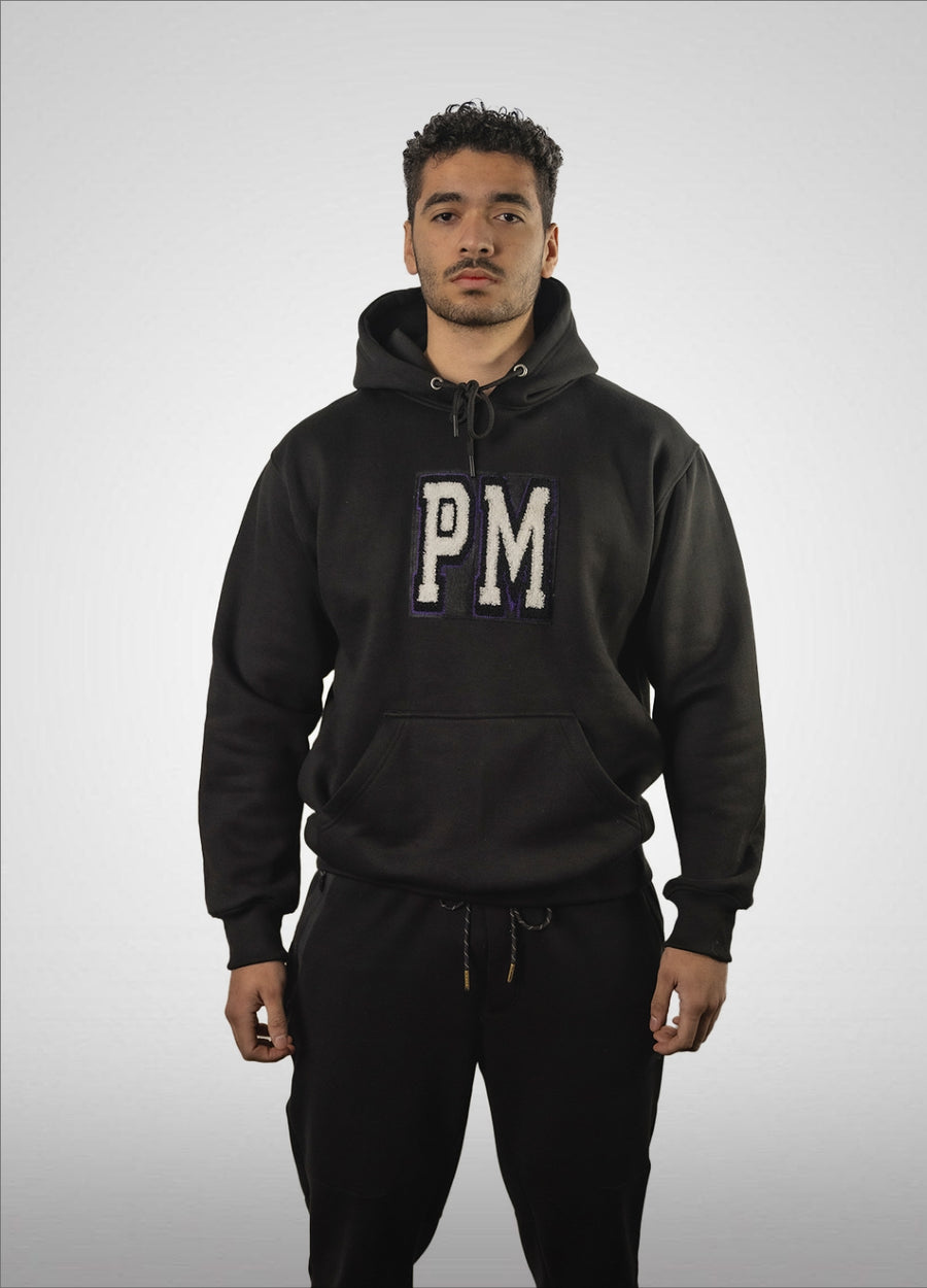 PREMIUM HOODIE - BLACK/PURPLE