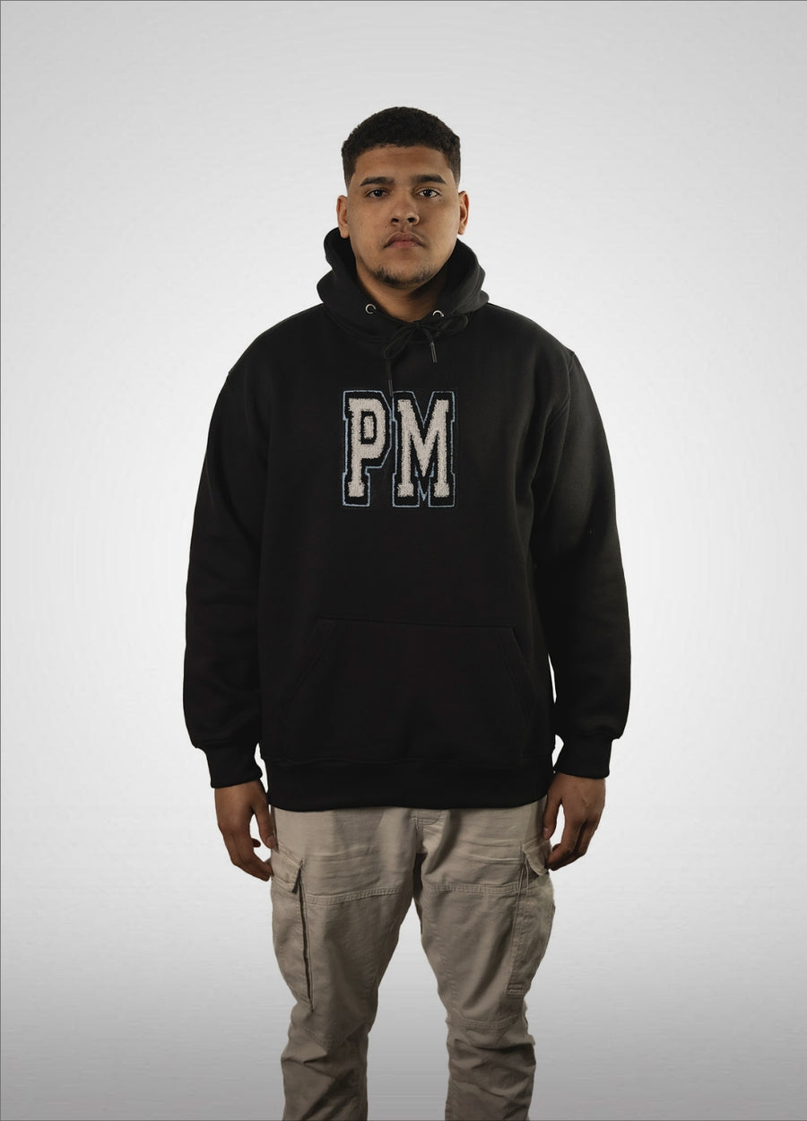 PREMIUM HOODIE - BLACK/BLUE